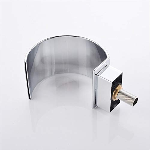 Ensemble de douche de salle de bain argenté avec robinet cascade et douchette à main