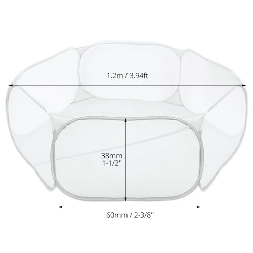 QWORK® Laufstall Haustiere, Faltbar Gehege für Tiere, Pop-up-Laufstall, für Meerschweinchen, Kaninchen, Hamster, Katzen, Hunde