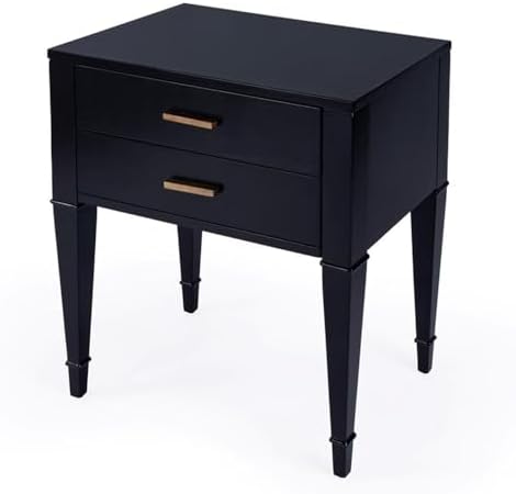 Butler Specialty Company Kai 2 Drawer End Table - Black Licorice