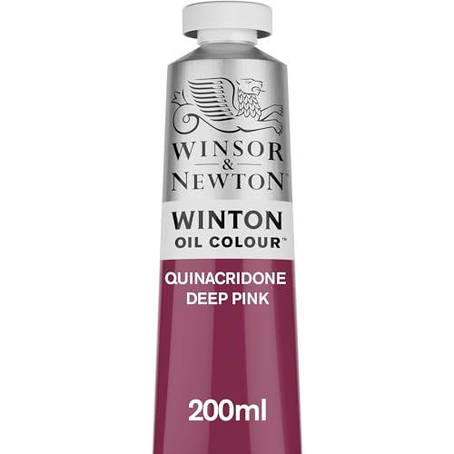 Winsor & Newton Winton Oil Color, 200ml (6.75-oz) Tube, Quinacridone Deep Pink by Winsor & Newton - Used condition - US$21.31