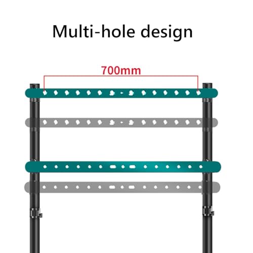 Soporte móvil para TV con ruedas ajustable para pisos miniatura 6