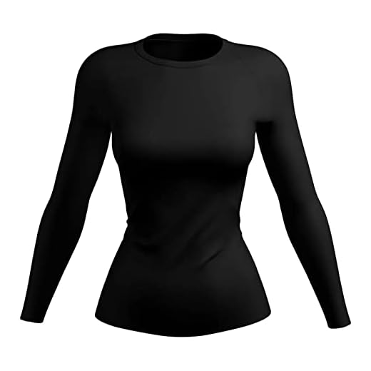 Camisa Blusa Térmica Feminina Manga Longa Camiseta Segunda Pele Proteção Solar Fator UV 50+ F7NEWSTYLE (M, Preto)