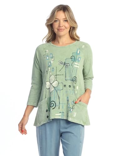 Jess & Jane Mineral Washed Patched Pocket Tunic...