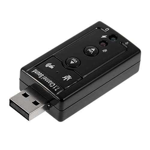 REY Tarjeta Sonido 7.1 AC3 MP3 Audio, Sound, Mic, USB 2.0