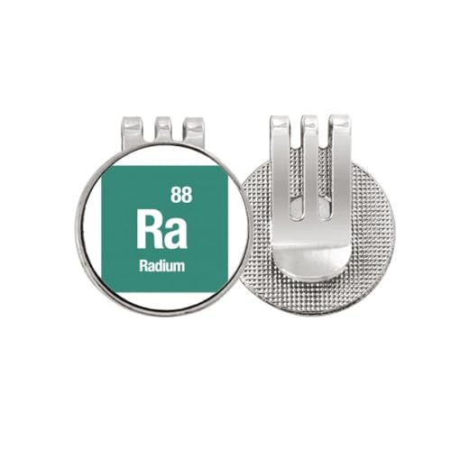Marqueur de balle de golf Radium accessoire magnétique en émail avec clip de chapeau