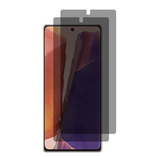 UZWZW 2 Pack Privacy Screen Protector For Samsung Galaxy Note 20 5G / 4G (6.7 inch) Anti Spy Private Tempered Glass (Not Support Fingerprint Unlock)