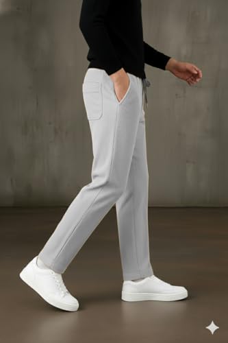 Image of INKKR Men's Comfortable Corduroy Pants | Relaxed Fit Stretch Casual Trousers