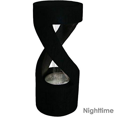 Double Helix Outdoor Water Fountain with LED Light