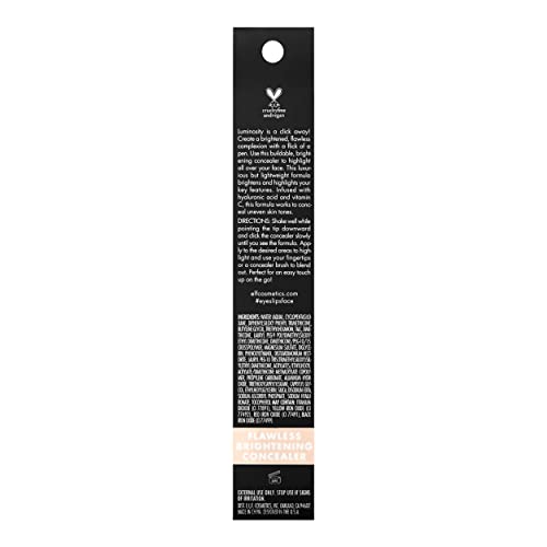 E.l.f. Flawless Brightening Concealer, Illuminating & Highlighting Face Makeup, Conceals Dark Under Eye Circles, Fair 15 W, 0.07 Fl Oz #TOP5