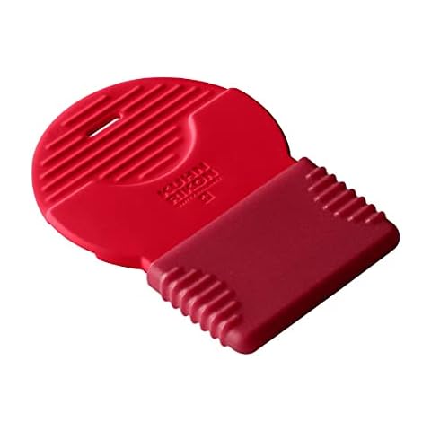 KUHN RIKON Swiss Hob Scraper with Protective Cover, Red Cover