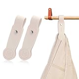 2 Pcs Strong Magnetic Towel Clips for Kitchen, Waterproof Silicone Towel Holder, Multi-Purpose Towel Holder for Bathroom, Kitchen, Outdoor Use (Beige)