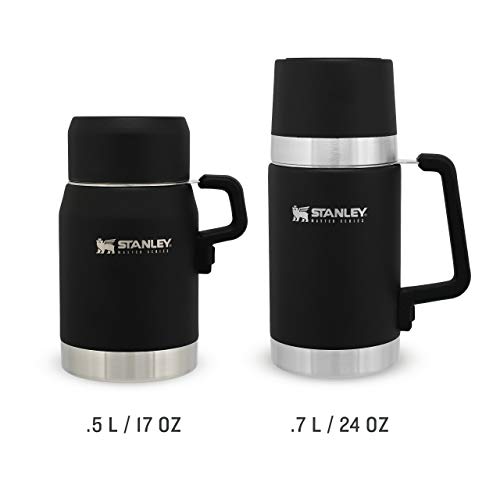 Stanley Master Unbreakable Food Jar 0.5L / 17OZ Foundry Black, Lunchbox houdt 10 uur warm, of koud, Dubbelwandige… - Image 6
