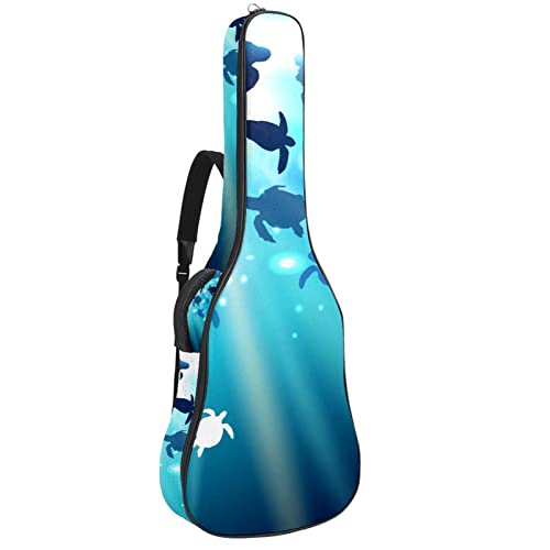 Housse de transport étanche pour guitare avec bandoulière réglable Motif tortue dans l’océan, Multicolore 03., 42.9×16… - Les Beatles, Paul McCartney, John Lennon, RIngo Starr, George Harrison Housse de transport étanche pour guitare avec bandoulière réglable Motif tortue dans l'océan, Multicolore 03., 42.9x16…