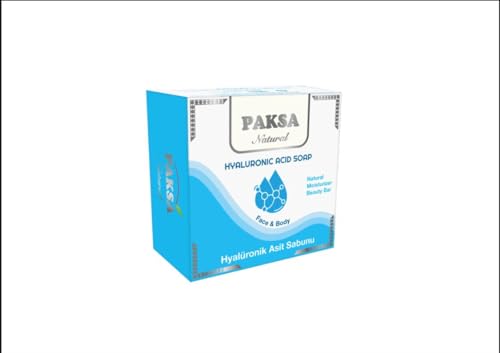 PAKSA Hyaluronic Acid Soap, Deeply Cleanses Skin Without Drying, Reduces Wrinkles, Keeps Skin Lively and Soft, Firms and Plumps