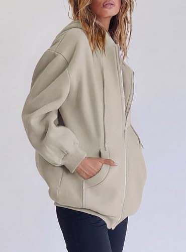Image of PRETTYGARDEN Women's 2026 Spring Zip Up Y2K Hoodies Casual Long Sleeve Sweatshirts Fall Winter Track Jackets with Pockets