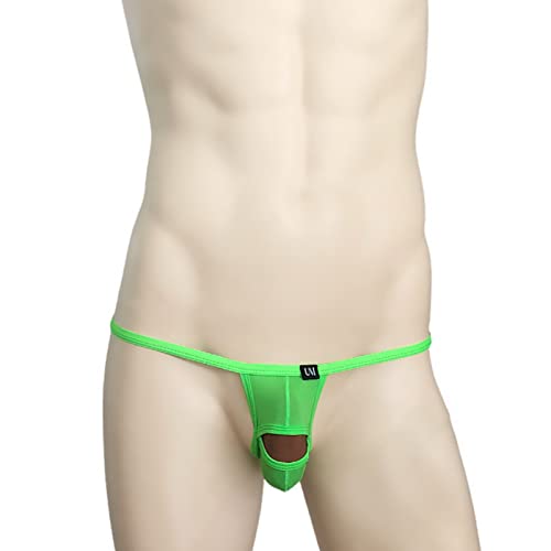 Men's Ice Silk Open Thong U Convex Men's Small Underpants T Pants3