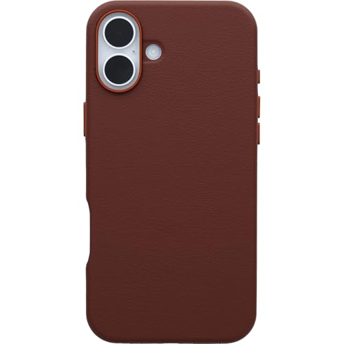 Image of OtterBox iPhone 16 Plus Symmetry Series Cactus Leather for MagSafe - Rich Adobe Brown