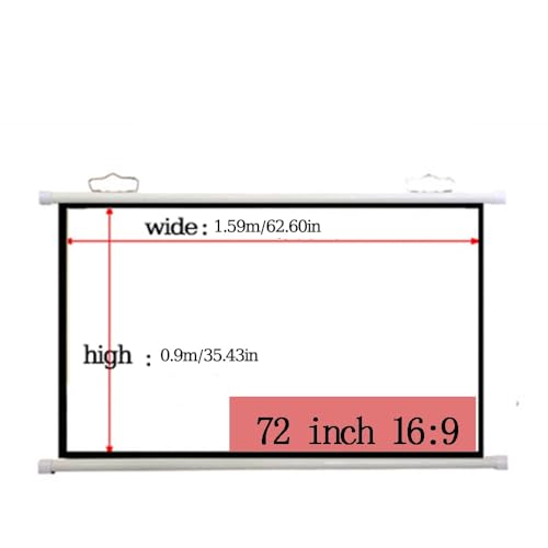 Pantalla manual de proyector 72 pulgadas 16:9 miniatura 7