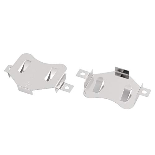 Batería botón CR2450 metal tono plata x10 miniatura 2