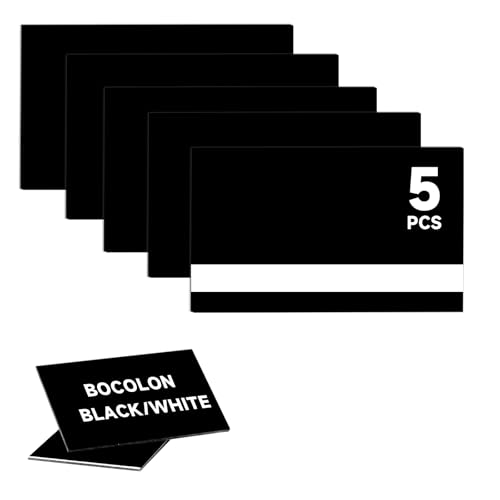 Bocolon 5 PCS Laser Engraving Double Color ABS Plastic Sheet