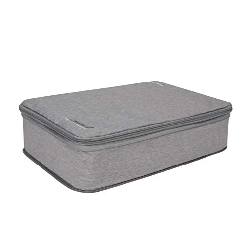 Image of Travelon World Travel Essentials Set of 2 Cubes w /Compression, Gray Heather, One Size
