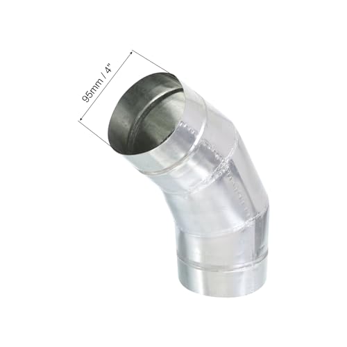 PATIKIL 4" OD 45 Degree Elbow Duct Pipe Connector - Image 2