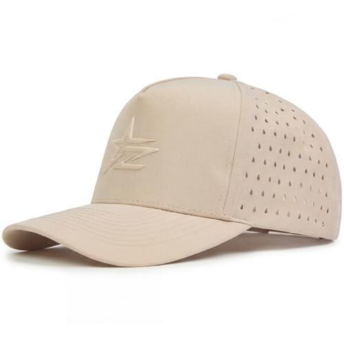 Image of Men Quick Dry Water Resistant Mesh Snapback Baseball Cap Adjustable Hat 22 inch-23.6 inch(56-60cm) for Golf Running Workout