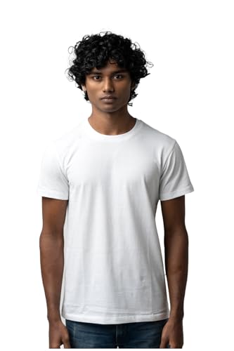 Image of Crew Neck Cotton Tshirt for Men Stylish and Comfortable Men Tshirt Breathable Solid t-Shirts Casual Formal Gym Fashion Essentials Versatile Full Sleeve Polo Trendy wardrobes Outfits