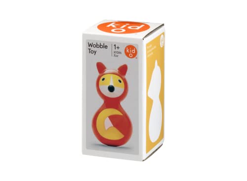 Image of Kid O Wobbles Fox - Action Animal Toy Figure, Forest Theme, Multi-Colored Plastic, 12+ Months