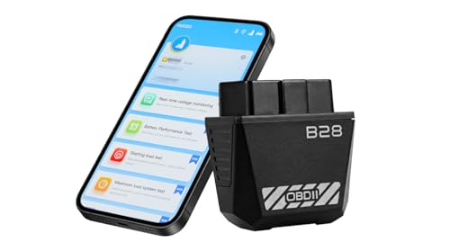 Image of B28 Bluetooth 5.3 OBD2 Scanner, Wireless Diagnostic Tool for Check Light, 1000+ Fault Codes (No ABS /SRS), Professional Code Reader for iOS & Android, Fits 1996+ OBDII Compliant Vehicles