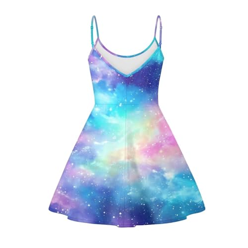 Image of Biyejit Women Casual Loose Dress Strap Long Summer Beach Swing Dress