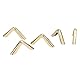 Hztyyier 50Pcs Buchecken Gold, Eckenschutz Metall Albumschmuck Ecke Buchecken Kantendekor Taschenecken für Buch Scrapbooking Alben