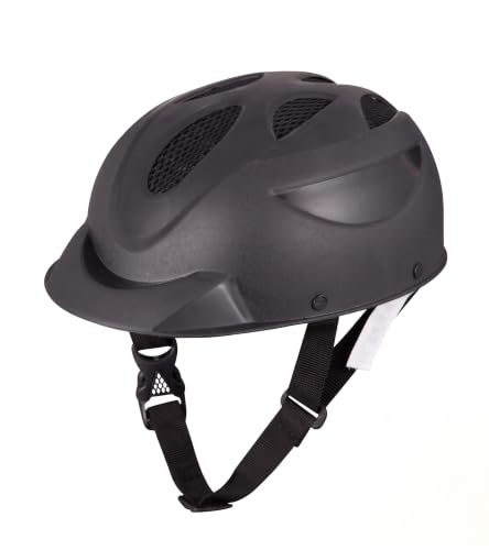 Image of OXYGEN Kids Bicycle Helmet for Age 3-8 Years | Lightweight Safety Helmet with Adjustable Strap & Air Vents | Size 24x17x10 cm | Ideal for Cycling, Skating, Scooter - Boys & Girls (Black)