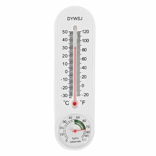 Greenhouse Thermometer - Portable Room Thermometer Humidity | Easy To Use Room Thermometer Indoor | 2-in-1 Gauge Meter With Fahrenheiit/Celsius | Gauge Supplies For Field, Garden, Humidors, Greenhouse