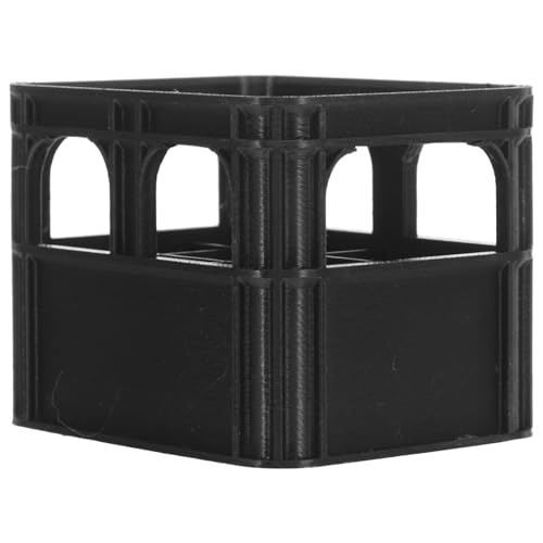 Kisangel Estuche Organizador para Pilas AA Capacidad para 12 Unidades, Caja de Batería de Plástico Negro y Gris, Portapilas Compacto para Escritorio en Hogar, Oficina y Taller