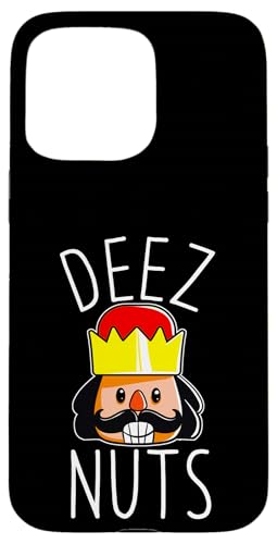Deez Nutsくるみ割り人形 面白いクリスマスナッツクラッカーミーム スマホケース iPhone 15 Pro Max 用