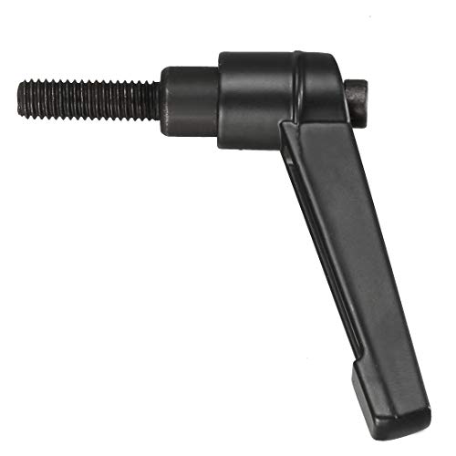 Image of uxcell M6 x 20mm Handle Adjustable Clamping Lever Thread Push Button Ratchet Male Threaded Stud Knobs Locking Rotating Screw Handles Quick Release Bolt Black 3pcs