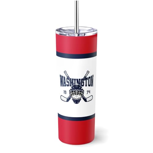 Image of ANTKING Washington Tumbler 20oz Travel Mug Custom Name Number Gifts | Stainless Steel Insulated Coffee Cup for Men Women