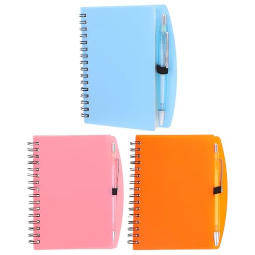 Carnets à spirale lot portable de notes avec stylo pour travail et étudiants