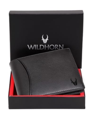 WildHorn RFID Protected Leather Wallet for Men, Jade Black - Image 2