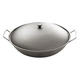 TITAN MANIA(チタンマニア) 焚き火鍋 鍋 蓋付き チタン製 超軽量 頑丈 直火 ソロ 両手鍋 中華鍋 ポット キャンプ ソロキャンプ アウトドア用品 キャンプ用品