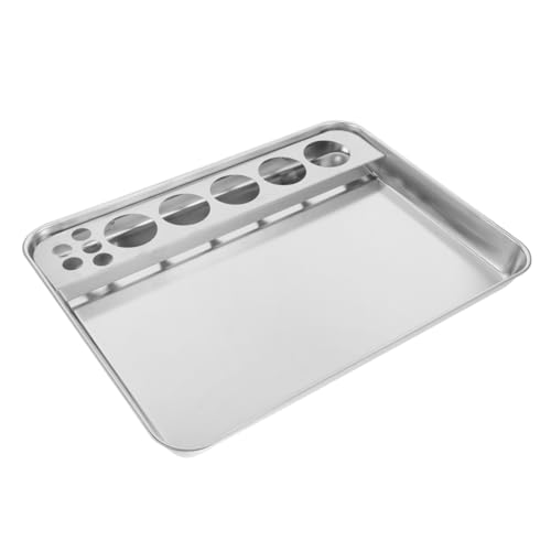 Ciieeo Bandeja De De Acero Inoxidable Placa De Almacenamiento De Pastillas Bandeja Médica del Hospital Bandejas Servicio Bandeja De Preparación De Inyección Bandeja De Enfermera