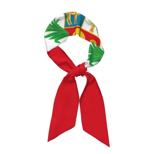 Flag of Peru Printed Women's Fashion Scarf Suitable as Scarves, hair scarves, headbands, headbands, handbands, Black, One Size