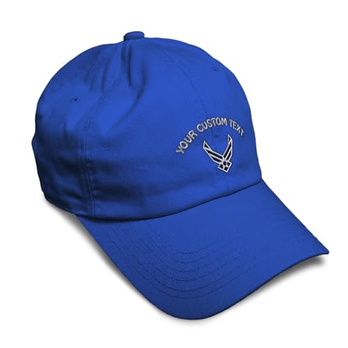 Image of Speedy Pros Soft Baseball Hat Embroidered Dad Hat Air Force Emblem Embroidery Men & Ladies Baseball Cap Cotton