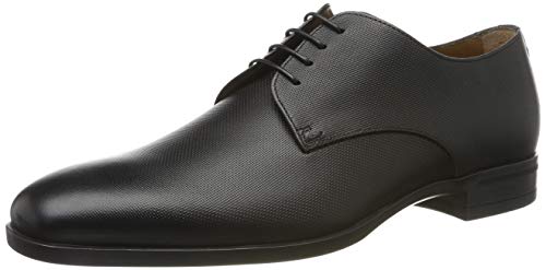 BOSS Hommes Kensington Derb Chaussures Derby en Cuir embossé confectionnées en Italie