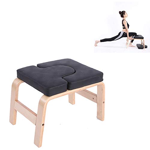 ZUCAI Yoga Aids Workout Chair, Yoga Foot Stool Stand Yoga Trainer for Relieve Fatigue And Build Up Body Yoga Inversion Chair,Black
