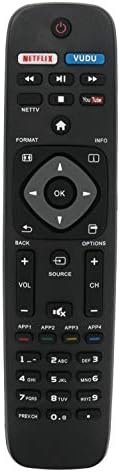 New Replaced Remote fit for Philips Smart TV NH500U NH500UW NH503UP 43PFL4902 65PFL5602 55PFL5602 50PFL5602 43PFL5602 75PFL6601 32PFL4902 40PFL4901 43PFL4901 43PFL4902 50PFL4901 50PFL5601 50PFL5602/F7