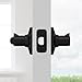 Kwikset Balboa Interior Privacy Door Handle with Lock, Door Lever For Bathroom and Bedroom, Matte Black Reversible Keyless Turn Lock