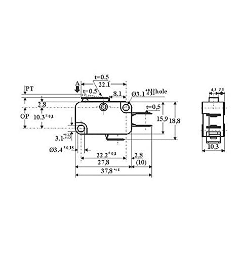 Micro interrupteur de fin course V-151-1C25 pour projets de domotique DIY - 4