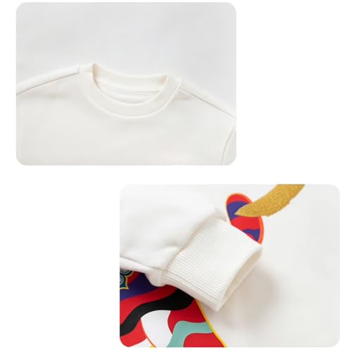 Toddler Boys' Girls' Sweatshirt Christmas Santa Claus Pullover with Long Sleeve Xmas Sweater Shirt for Kids 1-7T3